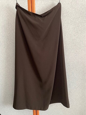 Kumaş siyah uzun etek - Görsel 2