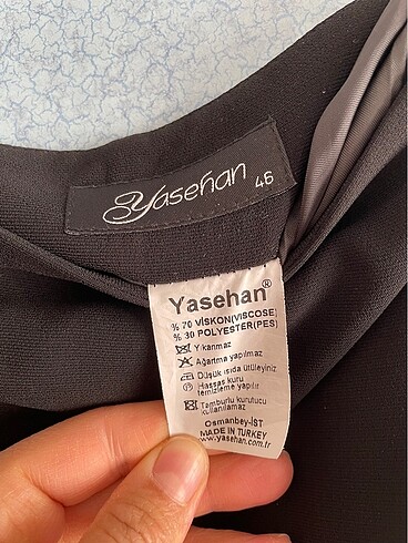 Kumaş siyah uzun etek - Görsel 3