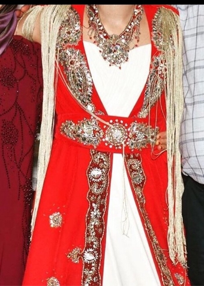 Bordo tesettür abiye elbise - Görsel 2