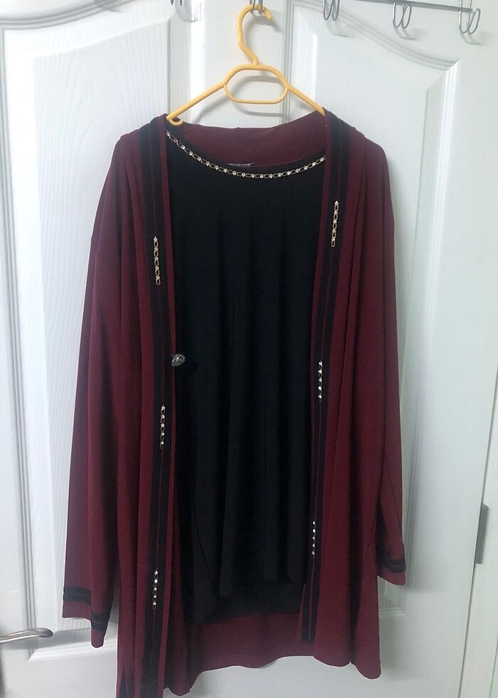 Penye kumaş tunik bluz - Görsel 3