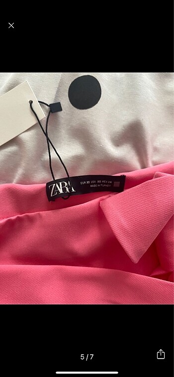xs Beden pembe Renk Zara Pembe Şort Etek