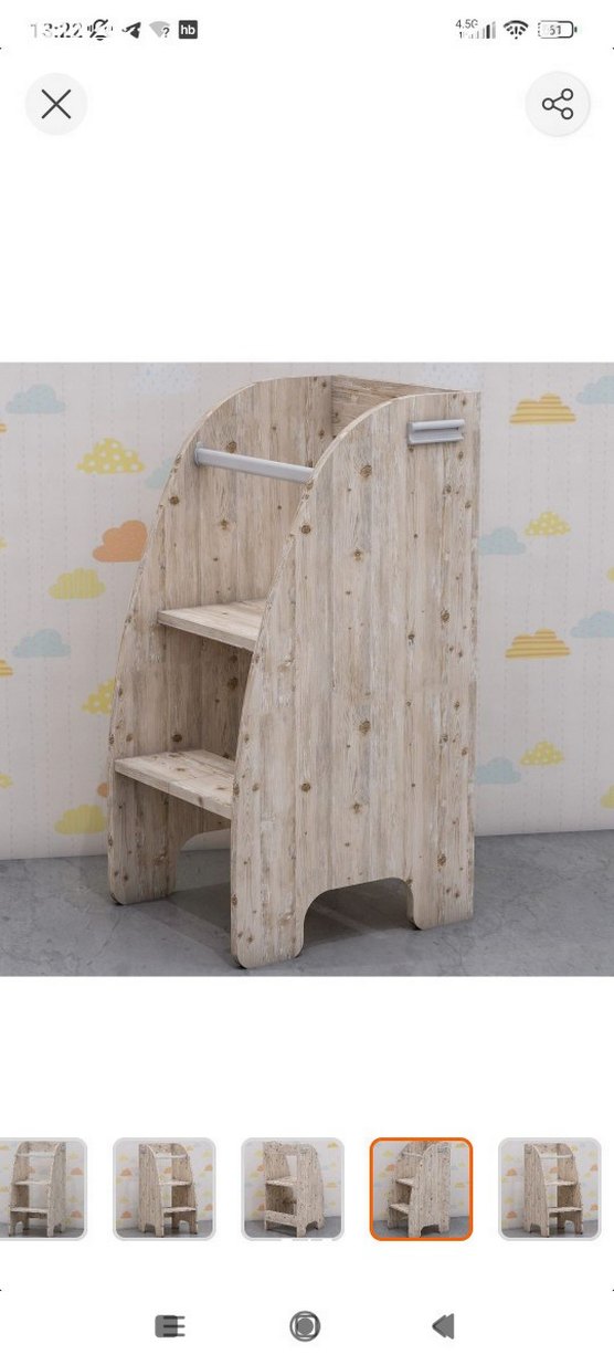 Bej Çocuk Öğrenme Kulesi - Görsel 5