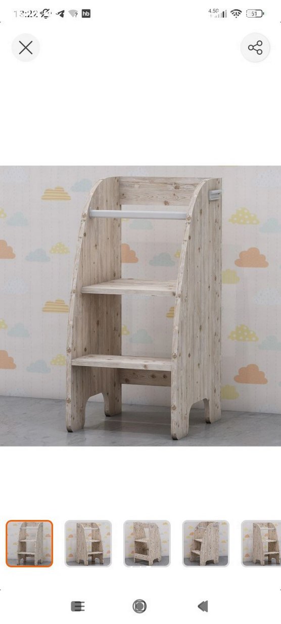 Bej Çocuk Öğrenme Kulesi - Görsel 2