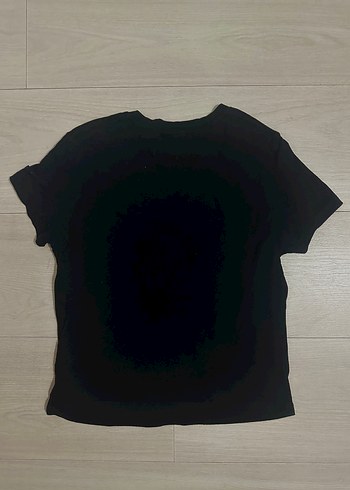 Bershka Bershka Baskılı Siyah Tişört