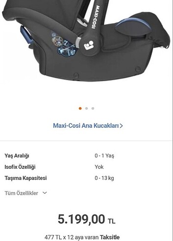 Maxi Cosi  Maxicosi bebek puset