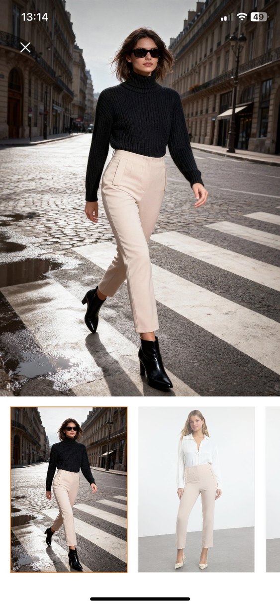 Bej Regular Fit Ofis Kumaş Pantolon - Görsel 2