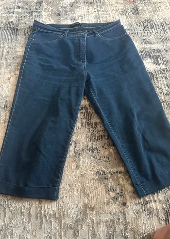 Lacivert Midi Denim Kadın Jean