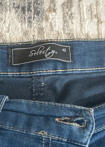 Diğer Lacivert Midi Denim Kadın Jean