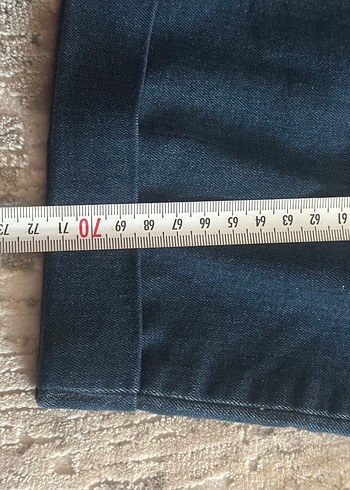 l Beden lacivert Renk Lacivert Midi Denim Kadın Jean