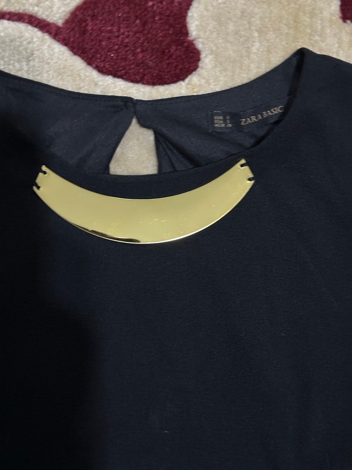 Siyah Kolsuz Mini Tulum - Görsel 3