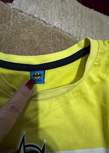 Sarı Batman Baskılı Erkek Çocuk Tişörtü - Görsel 2