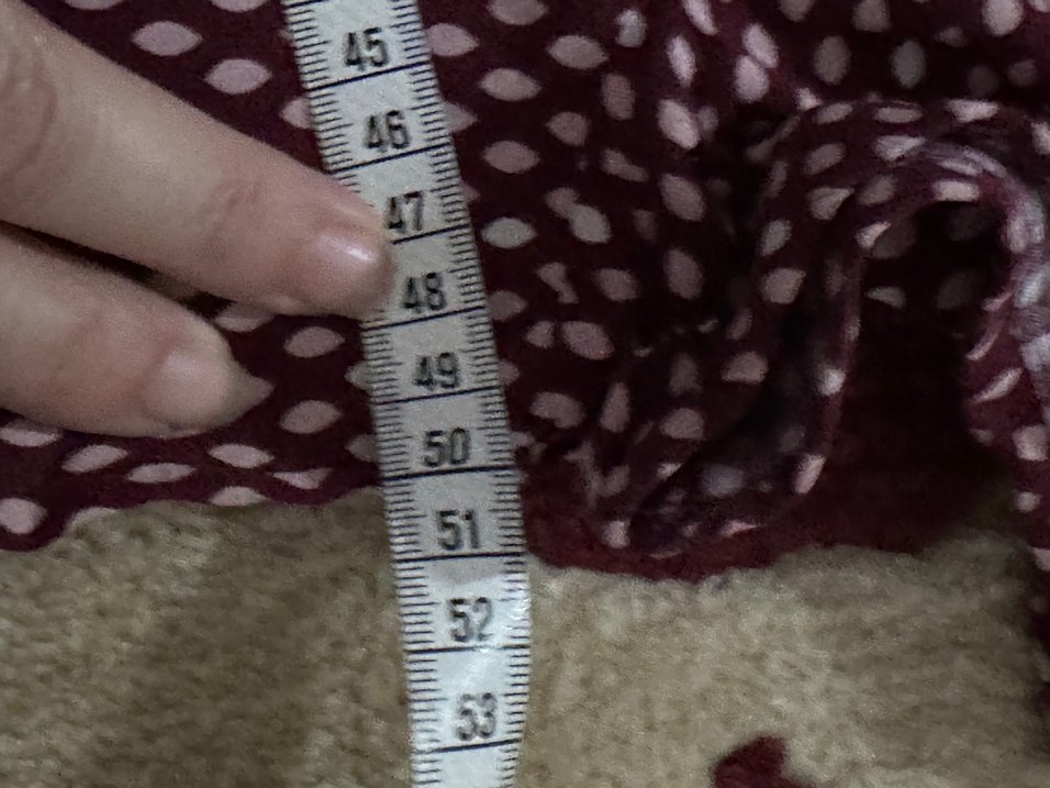 Bordo Desenli V Yaka gömlek elbise - Görsel 5