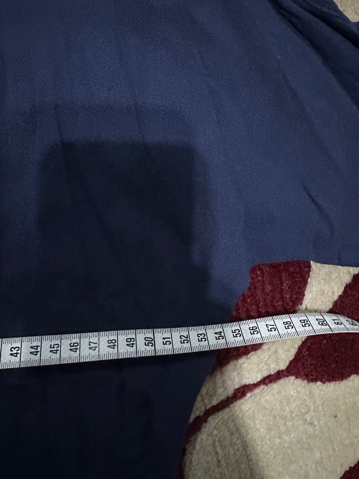 Lacivert V Yaka yarım Kollu elbise - Görsel 5