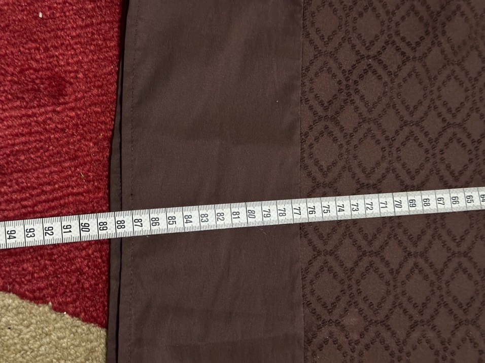 Kahve yaım Kollu Desenli dokuma Elbise - Görsel 3