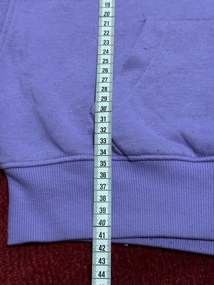 Mor Kapüşonlu Kadın Sweatshirt - Görsel 3