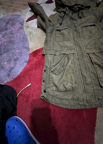 Kapüşonlu mont Kadın Uzun - Görsel 2