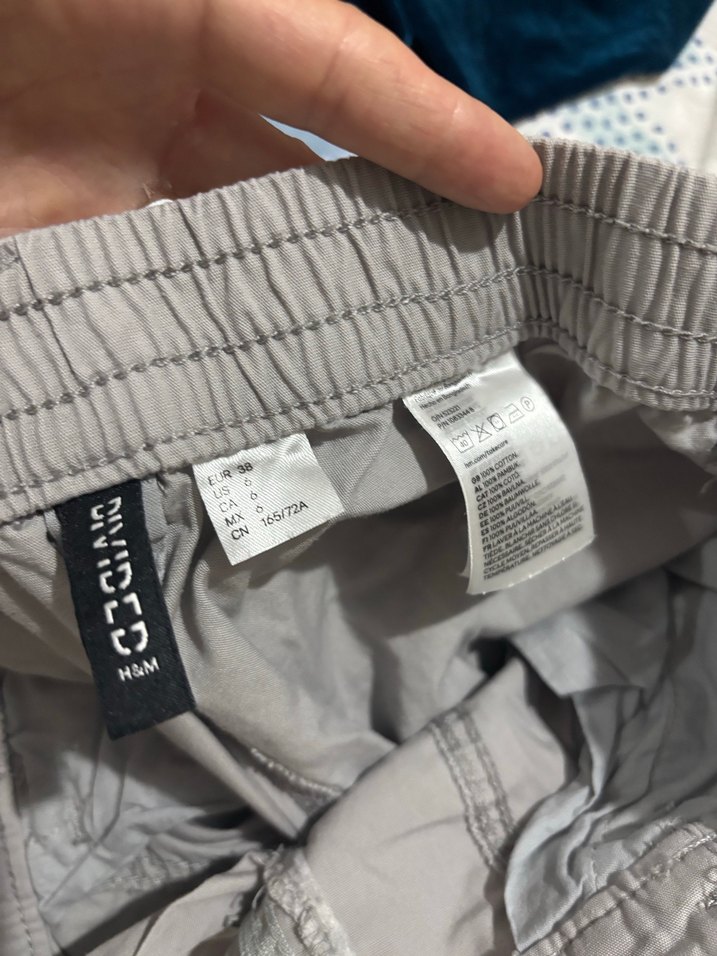 Gri Kadın  Rahat Kumaş Pantolon - Görsel 2