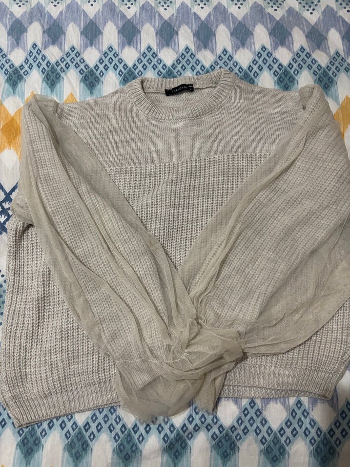 Trendyol Bej Kadın Triko Kazak - Görsel 3