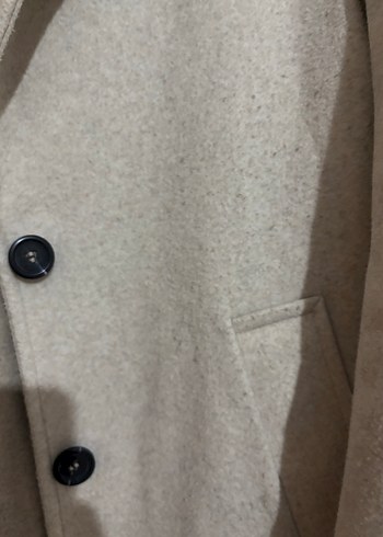 Bej Uzun Klasik Kadın Kaban - Görsel 4