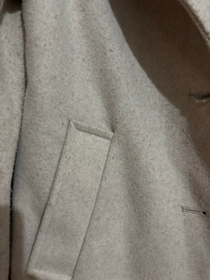 Bej Uzun Klasik Kadın Kaban - Görsel 3