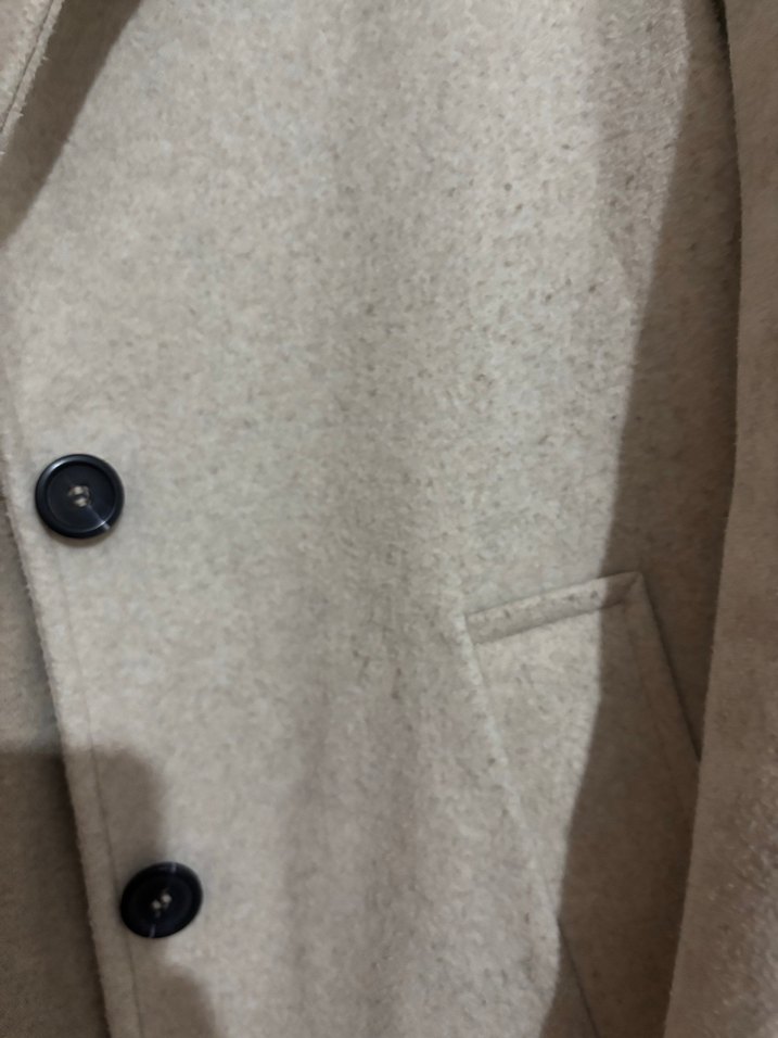 Bej Uzun Klasik Kadın Kaban - Görsel 4