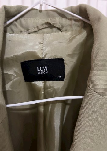 Çağla yeşili Kadın Keten Blazer Ceket - Görsel 2