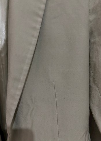 Çağla yeşili Kadın Keten Blazer Ceket - Görsel 5