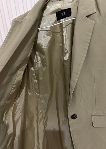 Çağla yeşili Kadın Keten Blazer Ceket - Görsel 4