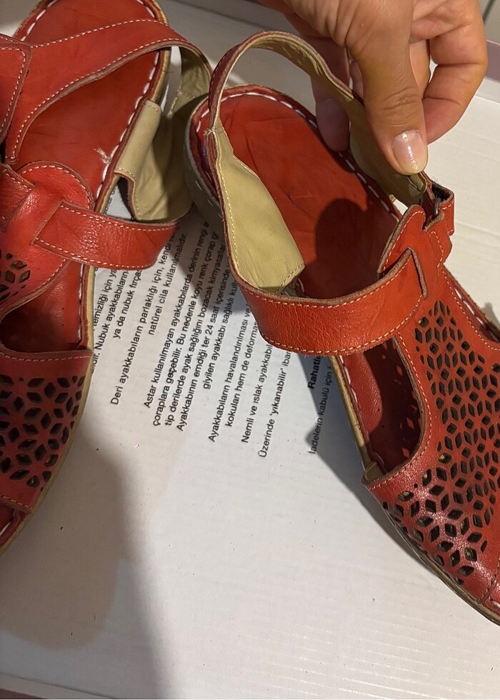 Deri sandelet - Görsel 5