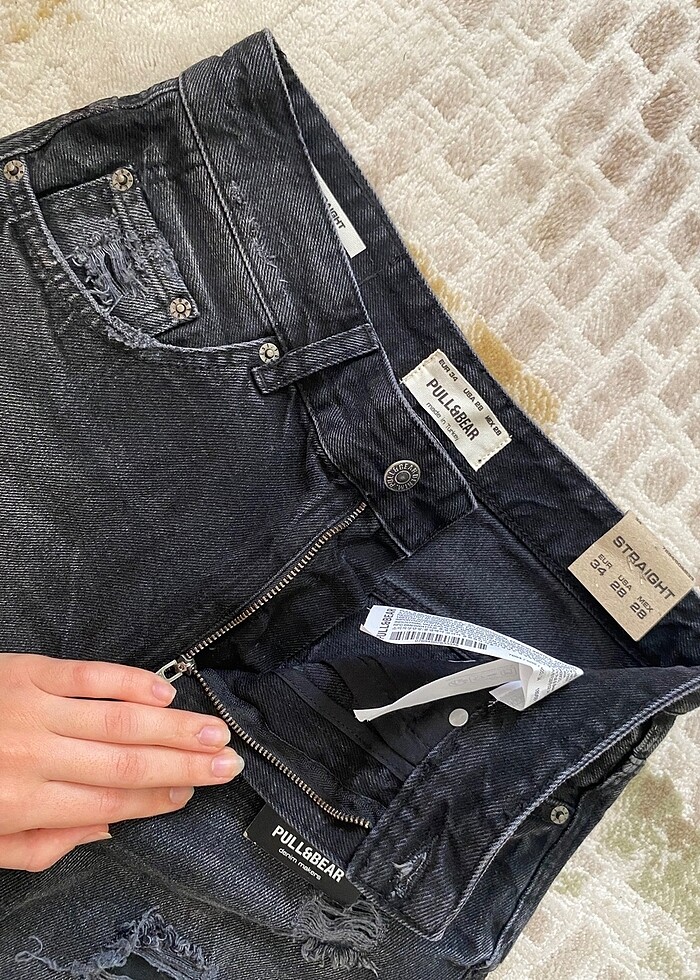 Kot siyah şort - Görsel 3