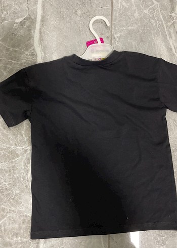 Barbie Baskılı Siyah Kız Tişörtü - Görsel 4