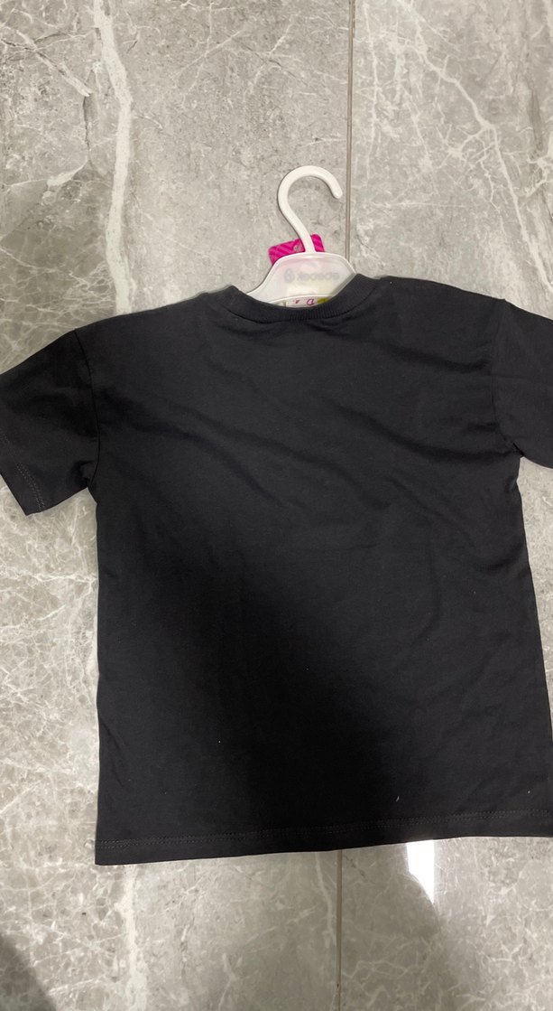 Barbie Baskılı Siyah Kız Tişörtü - Görsel 4