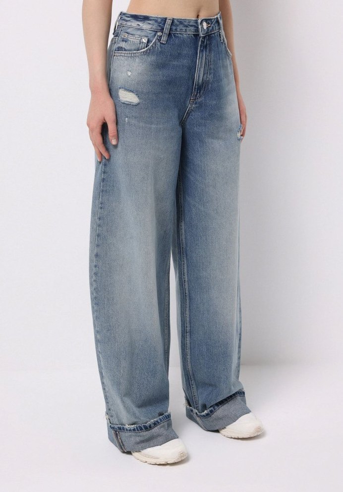 Rahat Kesim Midi Kot Pantolon - Görsel 3