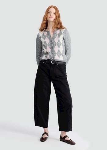 Gri Triko Hırka Kadın - Görsel 2