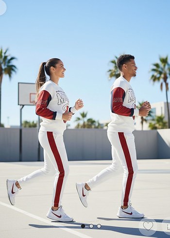 Beyaz Baskılı Erkek Eşofman takımı - Görsel 3