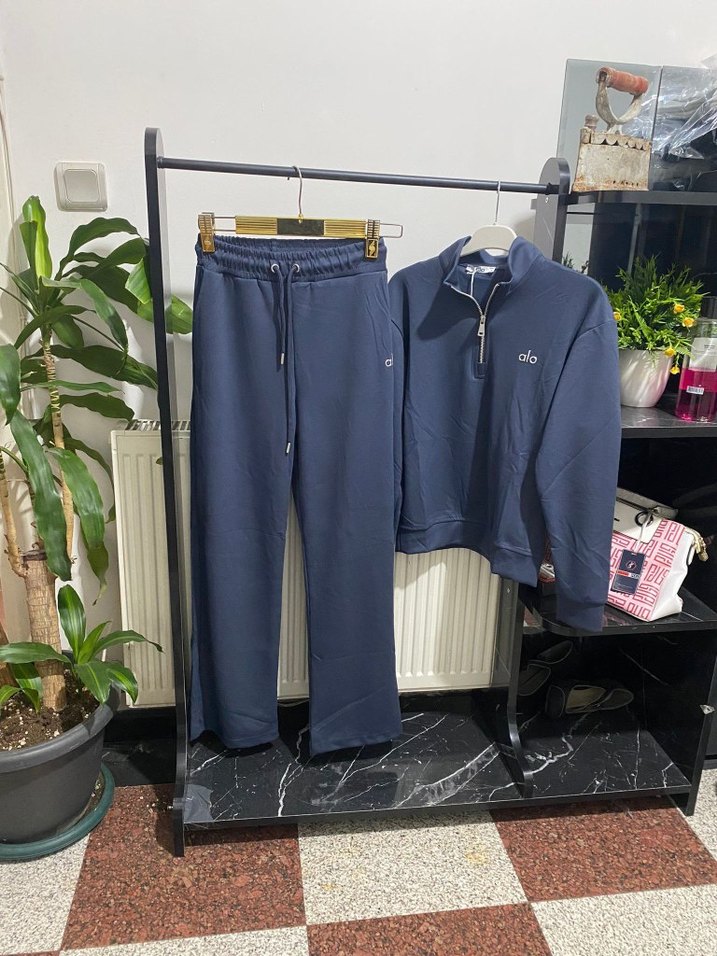 Mavi Denim Kadın Yarım Fermuarlı Eşofman Üstü Takım - Görsel 3