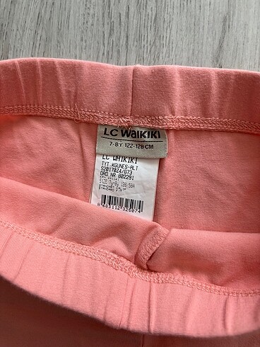 7 Yaş Beden pembe Renk Lc Waikiki kız çocuk kapri tayt