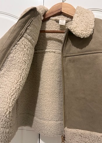 Kahverengi Erkek Çocuk Süet Kürklü Kaban - Görsel 2