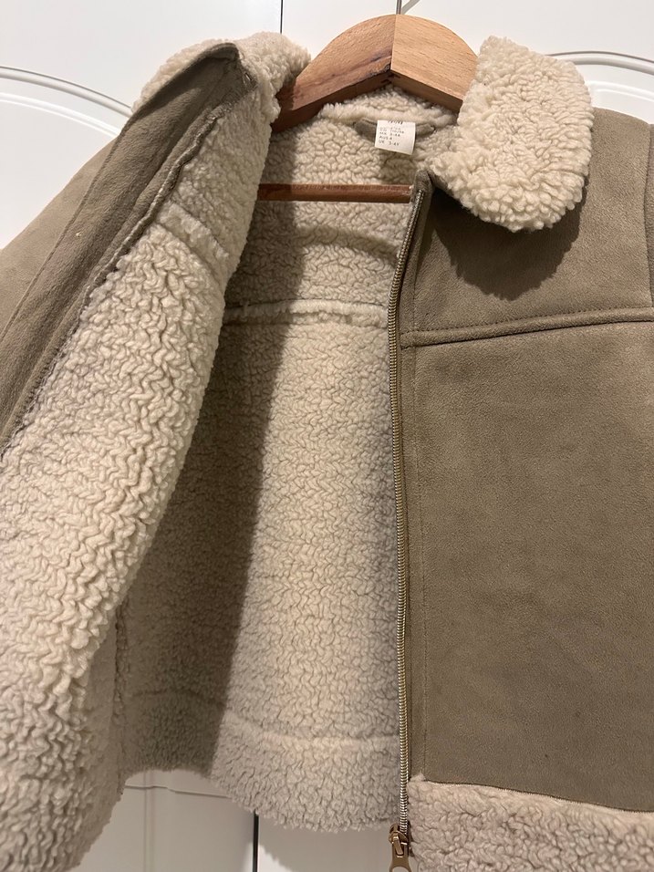 Kahverengi Erkek Çocuk Süet Kürklü Kaban - Görsel 2