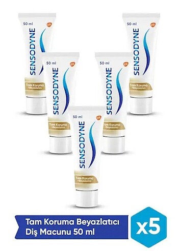 Sensodyne Tam Koruma ve Beyazlatıcı 50ml Diş Macunu 