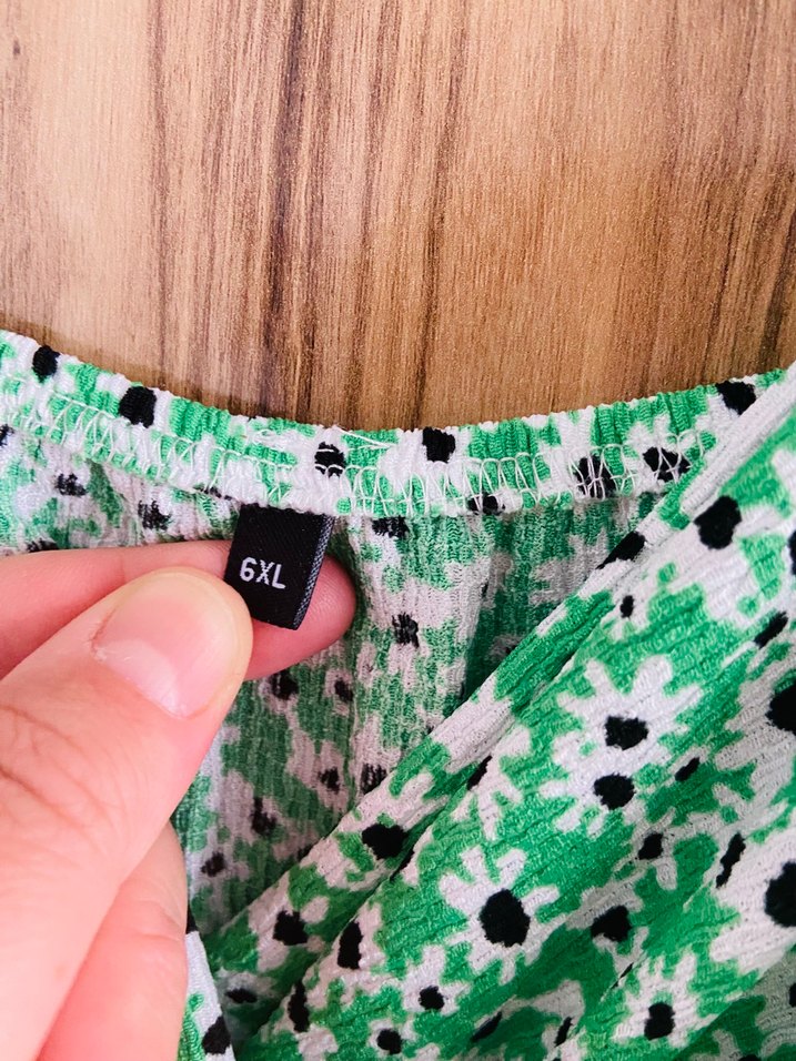 Yeşil Desenli Uzun Bohem Elbise - Görsel 3