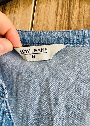 Bohem V Yaka Düğmeli Uzun Denim Elbise - Görsel 3