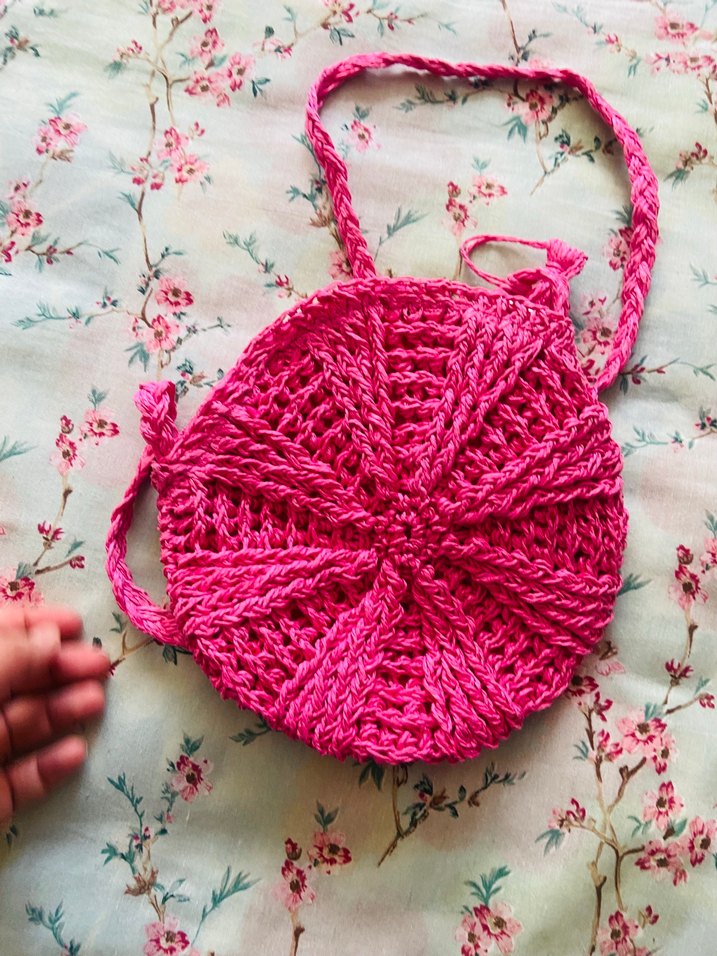 Pembe Nakışlı Püsküllü Bohem Kadın Çapraz Çanta - Görsel 4