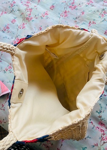 Çizgili Örgü Bohem Kadın Çantası - Görsel 4