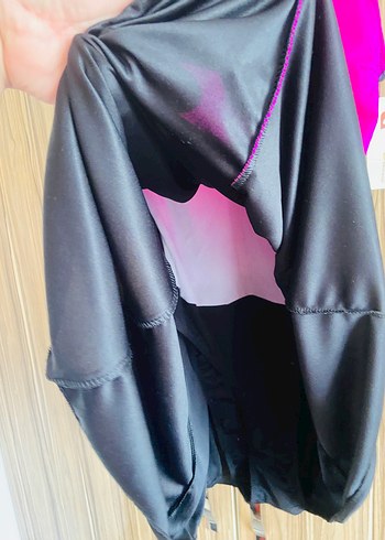 Pembe Siyah Kadın Spor Mayo - Görsel 7