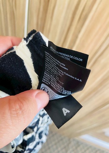 Siyah Beyaz bol HM marka 4xl kısa pantolon - Görsel 3