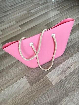 Pembe Plaj Çantası