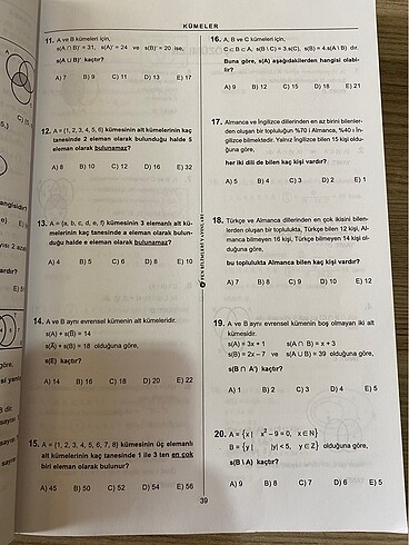  Beden 9.sınıf Matematik Soru Bankası