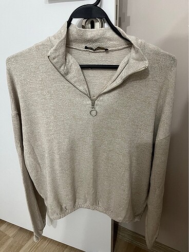 belden lastikli sweatshirt