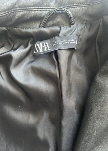 Siyah Deri Biker Ceket - Görsel 7